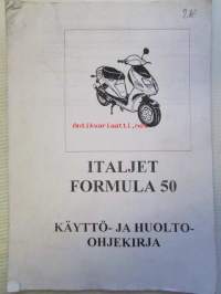 Italjet Formula 50 -Käyttö- ja huolto-ohjekirja