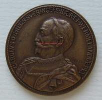 Carolvs .d.g.regn..sv.princeps.haer.et.wärmelamdia  DVX mitali  ( Åke H)   ,   taidemitali 35  mm
