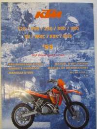 KTM 125 / 200 / 250 / 300 / 380 / SX / MXC / EXC / EGS -omistajan käsikirja