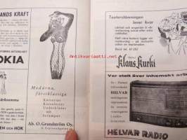 Svenska Teatern Helsingfors program spelåret 1942-44 &quot;Gudarna le (Jupiter laughs)&quot; av A.J. Cronin, regi Mia Backman -käsiohjelma