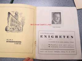 Lilla Teatern program spelåret 1945 &quot;Tredje upplagan&quot; av Lars Kasper (chefredaktör) - Kvällsrevyn 1945 -käsiohjelma