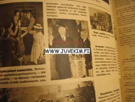 Suomen Kuvalehti 1942 nr 23 (Kansikuvassa Mannerheim), Suomen marsalkka Mannerheim 75 vuotta, korkeita vieraita Päämajassa
