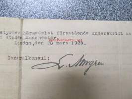 Eric Zilliacus &amp; Mary Morrall - Certified Copy of an Entry of Marriage - Pursuant to the Marriage, Manchester south - Marriage solemnized at the Register