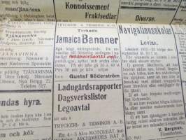 Borgåbladet 1922 nr 91, utgiven 19.8.1922