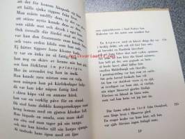 Ur Canterbury-sägner av Geofrey Chaucer (Prologen frun från Bath), svensk tolkning av Harald Jernström