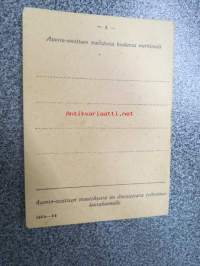 Työvoiman ilmoittautumiskirja Sylvia Aurelia Elomaa, 13.5.1943, Helsinki