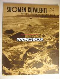 Suomen Kuvalehti 1942 nr 40  3.10.1942. Kuvasarja : Essi Renvall (työnsä ääressä ja perheen parissa) Onnitttelukuvissa: Robert pelkonen 75v. Ernst Tidström