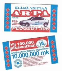 Avaamaton &quot;Elämä voittaa arpa &quot; - arpa