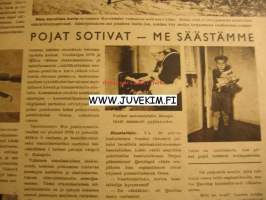 Suomen Kuvalehti 1942 nr 44, tallukka ja sen valmistaminen - kaavoja, Sakari Pälsi: puukko, Punainen risti, Kirsti Huurre
