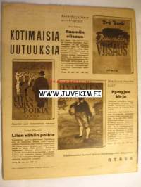Suomen Kuvalehti 1942 nr 45, Milloin päästään rauhan töihin?, kulissien takana - Suomen Kansallisteatterissa, kotiapulaiskysymys odottaa meikkäkin
