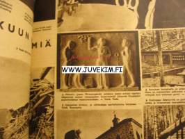 Suomen Kuvalehti 1942 nr 45, Milloin päästään rauhan töihin?, kulissien takana - Suomen Kansallisteatterissa, kotiapulaiskysymys odottaa meikkäkin