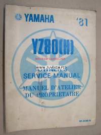 Yamaha YZ80 (H) ´81 owner´s service manual -omistajan huolto-ohjekirja