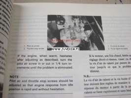 Yamaha YZ80 (H) ´81 owner´s service manual -omistajan huolto-ohjekirja