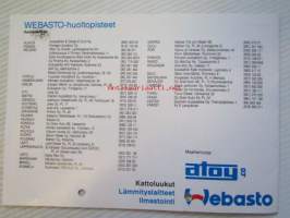 Webasto Ilmalämmityslaitteet HL 32 B, HL 32 D nr 1032-9-88-6-1000 -käyttöohjeet