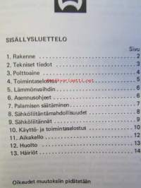 Webasto vesilämmityslaitteiden DVB 2003, 2005 ja 2040 sekä kiertovesipumpun asennus- ja käyttöohjeet