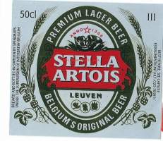 Stella Artois -  olutetiketti