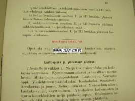 Suomen Teollisuuskoulujen ohjelma 1912