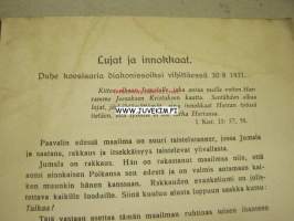 Diakonissakutsumuksesta -esite