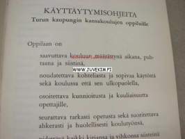 Pirjo Liisa Lehto Todistuskirja Turun kaupungin kansakoulut