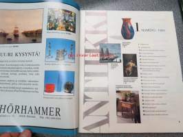 Antiikki 1993 nr 1 - antiikki, taide, design, keräily &quot;Ensimmäinen ilmestynyt numero numero&quot;, Fagervik, Taidon tarina - Taito Oy - Paavo Tynell, huomisen