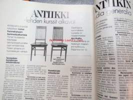 Antiikki 1993 nr 1 - antiikki, taide, design, keräily &quot;Ensimmäinen ilmestynyt numero numero&quot;, Fagervik, Taidon tarina - Taito Oy - Paavo Tynell, huomisen