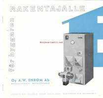 Rakentajalle Duo,  Thermia, Tuba keskuslämmitystuotteet - tuote-esite 1960-luku