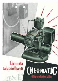 Oil-O-Matic - tuote-esite 1960-luku