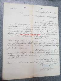 August Pacius, Helsinki, 4.3.1891 -asiakirja, allekirjoitus August Pacius