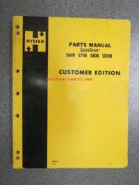 Hyster SpaceSaver S60B, S70B, S80B, S100B forklift truck parts manual, customer edition -varaosaluettelo