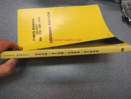Hyster SpaceSaver S60B, S70B, S80B, S100B forklift truck parts manual, customer edition -varaosaluettelo