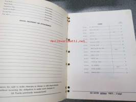 Hyster SpaceSaver S60B, S70B, S80B, S100B forklift truck parts manual, customer edition -varaosaluettelo