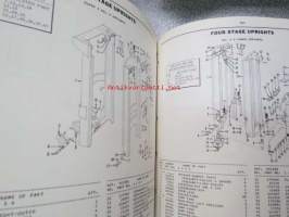 Hyster SpaceSaver S60B, S70B, S80B, S100B forklift truck parts manual, customer edition -varaosaluettelo