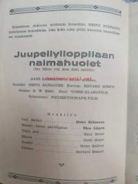 Juupeliylioppilaan naimahuolet - Jubelstudentes giftabekymmer, ohjaus E.W. Emo, pääosissa Heinz Rühmann, Theo Lingen, Hans Moser, Gusti Huber ym. -elokuvan