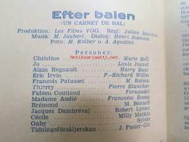 Tanssiaiskortti - Efter balen - Un carnet de bal, ohjaus Julien Duvivier, pääosissa Marie Bell, Francoise Rosay, Louis Jouvet, Harry Bsaur, M. Raimu ym. -elokuvan