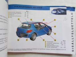 Peugeot 307 2002 -käyttöohjekirja