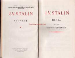 J.V. Stalin, teokset osa 10:  1927 elokuu-joulukuu.  1951