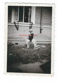 Rainer  ratsastaja 1949 - valokuva 6x9 cm