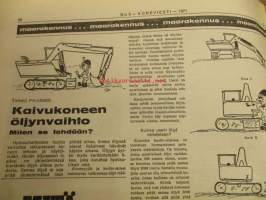 Koneviesti 1971 / 5 sis mm.Toyota Crown 2000 van,loppuarvostelu.Hintapalsta,pyörätraktorien takarenkaat.Nauhaanko vai riviin.Yhdistetty kylvö-lannoituskone