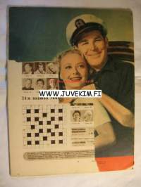 Elokuva-Aitta 1952 nr 19 (kannessa Rauni Luoma Nistavuoren Hetana. Sivut 16-17 John Wayne), Ville Salminen puhuu vakavasti