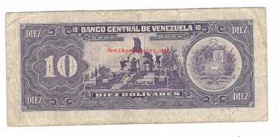 Venezuela 10 Bolivares 1995 -   seteli