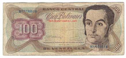 Venezuela 100 Bolivares 1992 -   seteli