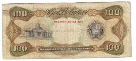Venezuela 100 Bolivares 1992 -   seteli