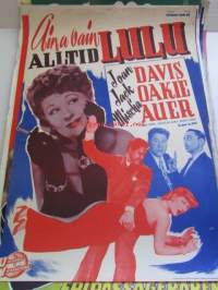 Aina vain Lulu - Altid Lulu, pääosissa John Davis, Jack Oakie, Mischa Auer, Kirby Grant, Jacqueline de Wit, Gloria Stuart - elokuvajuliste