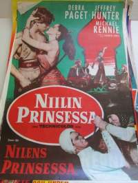 Niilin prinsessa - Nilens prinsessa, pääosissa Debra Paget, Jeffrey Hunter, Michael Rennie, ohjaus Harmon Jones - elokuvajuliste