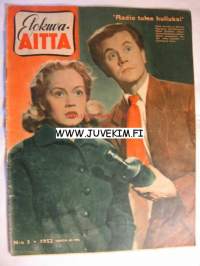 Elokuva-Aitta 1952 nr 3 (kannessa Ritva Arvelo ja Hannes Häyrinen), Helena Kara ja Hannu Leminen, Bette Davis, Gerard Philipe