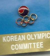 Korean Olympic Committee / Olympiahakukomitean pinssi   - pinssi rintamerkki