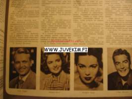 Elokuva-Aitta 1952 nr 2 (kannessa Charlton Heston ja Elisabeth Scott),  Lasse Pöysti uusi ohjaaja, Vittorio de Sica