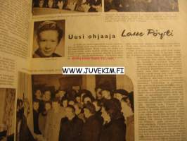 Elokuva-Aitta 1952 nr 2 (kannessa Charlton Heston ja Elisabeth Scott),  Lasse Pöysti uusi ohjaaja, Vittorio de Sica