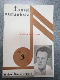 Usko Hurmerinta tanssiuutuuksia nr 3 -levy- ja tanssiuutuudet / iskusävelmät