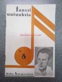 Usko Hurmerinta tanssiuutuuksia nr 8 -levy- ja tanssiuutuudet / iskusävelmät